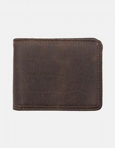 Pull&Bear Distressed leather effect wallet in brown | ASOS