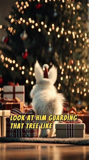 Cutest Christmas Bunny Ever 🎄🐰 | Santa’s Little Helper #Christmas2025 #CuteAnimals #HolidayVibes