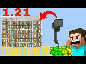 Easiest Totem Farm In Minecraft survival for pocket edition