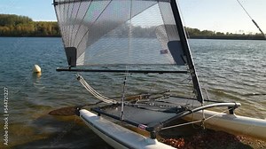 Hobie Cat 14 catamaran - Sportkatamaran - Bevertalsperre Käfernberg Hückeswagen