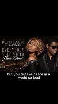 Keri Hilson ft. Babyface – Everybody Told Me To Slow Down 💔 (Official Song Video)