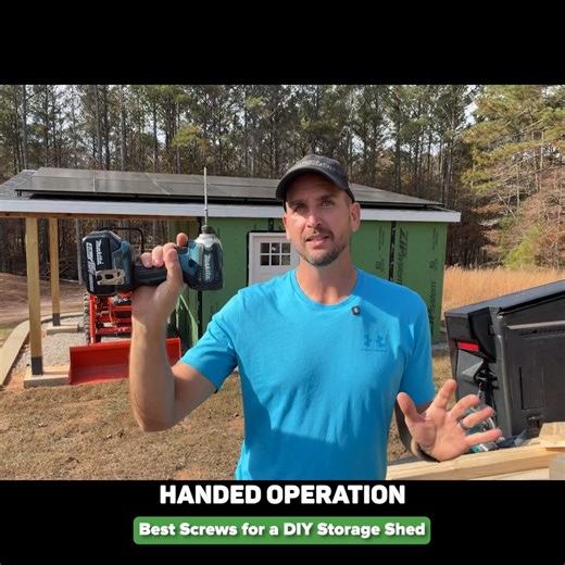 Scott on Instagram: "When you’re building a DIY storage shed, “just grab some deck screws” isn’t a plan. In this video, we walk through exactly which screws to use for framing, siding, and tying your roof to the walls so your shed feels solid and stays that way. You’ll see why a #10 framing screw from higher-end brands like GRK or SPAX works so well for treated lumber, and how bit design (T25 vs SPAX’s T20 Plus) makes true one-handed driving a lot easier for homeowners. For siding, we switch to 