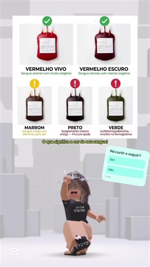 O que significa a cor do seu sangue? #roblox #naofloppa