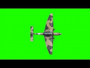 WWII German Bomber 2nd World War - Free Green Screen Animation