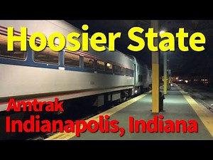 [ USA Station ] 11:30 pm Amtrak Hoosier State arrived at Indianapolis Station
