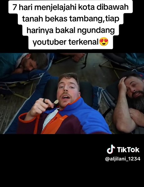 7 hari menjelajahi kota bawah tanah bekas tambang,tiah harinya bakal ngundang youtuber besar bahkan ada ishowspeed😍#mrbeast #mrbeastchallenge #sultan #viral