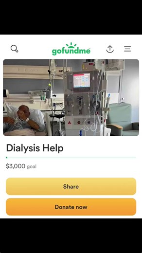 Please help with his dialysis cost. He needs a kidney transplant, anything will help, his a great father a great friend. Please help #dialisis #kidneydisease