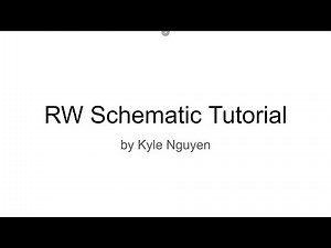 RW Electrical Schematic Tutorial (KiCad)