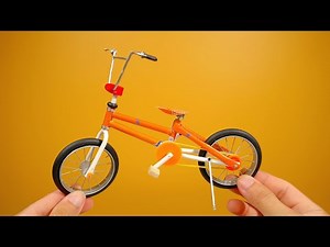 fun crafts to do at home|| Homemade miniature bicycle model made from recycled materials