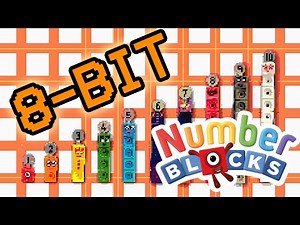 8-Bit Numberblocks - Song and Video with Numberblocks 1 to 10 Mathlink Cubes