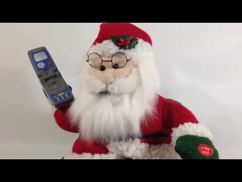 Animated Santa Cell Phone Call