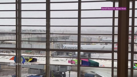 Video shows first responders at DCA after suspicious package found