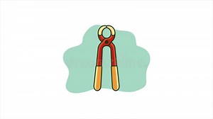 Pliers Tool Animation Motion Graphic Video. Carpentry Tool Video in 4k Stock Footage - Video of icon, industry: 307604716