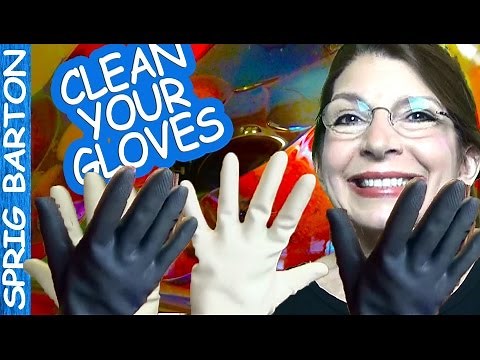 How To: CLEAN KITCHEN GLOVES & RUBBER GLOVES: Sprig Barton Visual Walkthrough Tutorial Inside Out