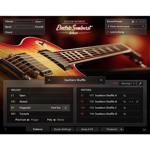Native Instruments Session Guitarist - Electric Sunburst Deluxe Virtual Instrument Plugin