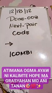 134K views · 520 reactions | NEXT PAIR CODING @highlight #highlightseveryone #highlights2024 #reelsviralシ #reelsviral #everyone | Maam Probables Swertres | Facebook