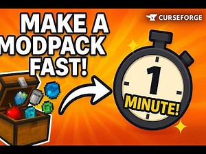 Create a Custom Minecraft Modpack in 1 Minute?! (CurseForge Trick!)