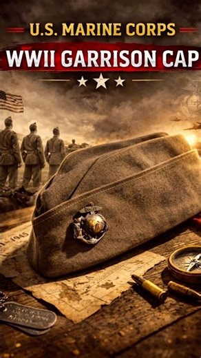 USMC WWII Garrison Cap #foryou #ww2 #history #army #fyp #subscribe #military #usmc #war #usa