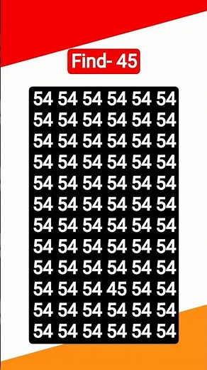 find the number 45 #surojit #challenge #maths #puzzle #viralshort #shortsviral #trending