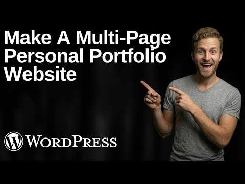 How To Make A Multi-Page Personal Portfolio Website WordPress Elementor (2026 Easy Guide)