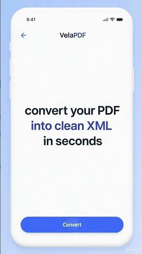 How to Convert PDF to XML Online Free | VelaPDF PDF to XML Tool