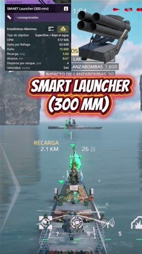 SMART Launcher (300 mm) lansagranadas bloqueado de Smart 4000 #modernwarships #music #memes #funk