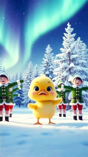 This Duckling Leading a Christmas Flash Mob with Elves & Santa is UNREAL! 🦆🎄🔥 #cute #funny #duck