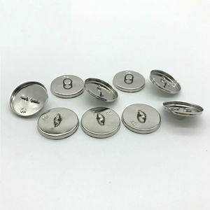 [Hot Item] Custom Shell Flat Back Aluminum Shell Cap Fabric Covered Button