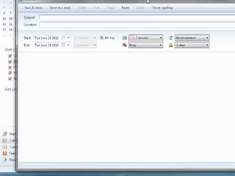 How to use the calendar in Windows Live Mail