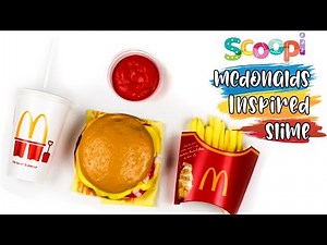 Making McDonalds Inspired Slime! Slime Food vs Real Food