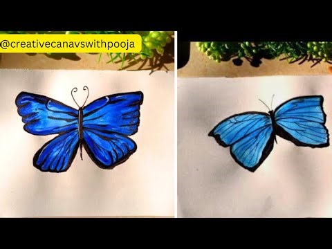 How To Make Butterfly Painting using watercolor|Butterfly Painting|Easy Watercolor Painting #paint