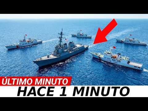 Four Chinese ships surrounded a U.S. destroyer in the South China Sea.