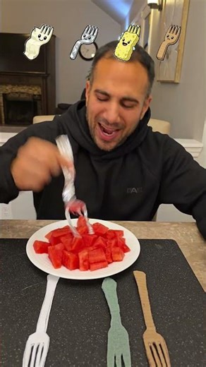 Which fork holds the most watermelons