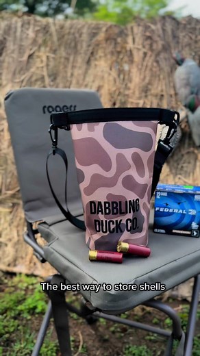 This is hands down the bet way to store your shells! Each pouch holds two boxes of shells, keeps them dry, and floats! 🦆 | Dabbling Duck Co.