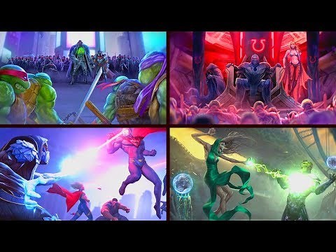 Injustice 2 - All DLC Endings (All Fighter Packs)