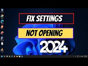 Fix Settings Not Opening in Windows 10/11 | Settings Not Responding [2024]