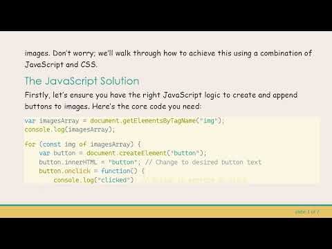 How to Dynamically Add Buttons to Each Image on a Web Page Using a Chrome Extension