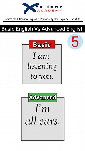 Basic English vs Advanced English - Part 5 | Xcellent Spoken English