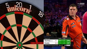 𝗚𝗨𝗥𝗡𝗘𝗬 𝗞𝗢𝘀 𝗘𝗩𝗔𝗡𝗦! 🦸‍♂️ Daryl Gurney comes from 1-0 down to defeat Ricky Evans 3-1 to close out this afternoon's action! A brilliant battle between two friends 🤝 | Professional Darts Corporation
