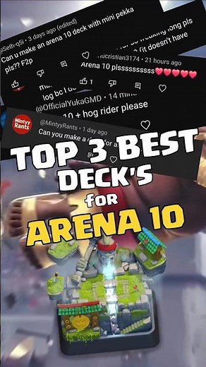 BEST DECK FOR ARENA 10 #clashroyale