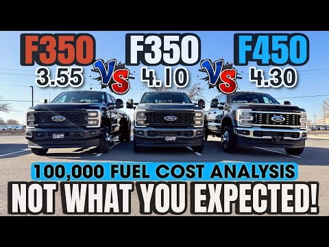 2026 Ford Super Duty: F350 3.55 V F350 4.10 V F450 4.30 RPM, MPG, And 0-60 Test!