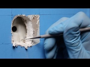 ASMR 3Dio Stuck in a Wall. Harsh Scraping, Your Ears Become Free. Brushing, Tearing, Latex Gloves