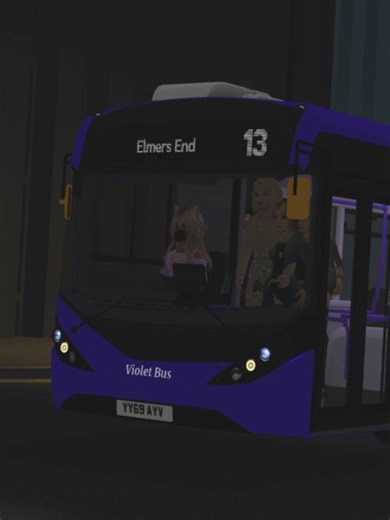 Violet Bus has launched Route 13 from Elmers End to South Croydon, now part of the new Violet Network #croydon #croydonroblox #croydonbus #simulator #roblox