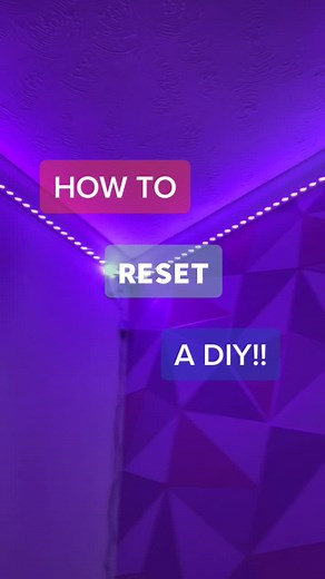 how to RESET a diy!! i already made this video a few months ago but here’s it again for my new followers!!🥰 #fyp #foryou #foryoupage #ledlights