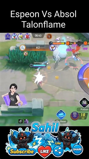 Espeon Vs Absol Talonflame #gamingshorts #mlbb #mobilelegends #pokemongame #games #mrbeast #battle