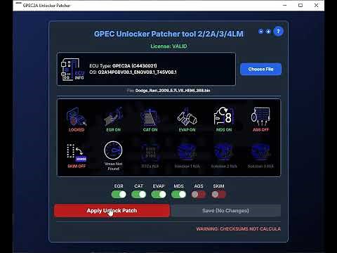 GPEC2/2A UNLOCKER and GPEC Patcher Software for GPEC2/2A/3/4LM