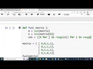 maximum size of unit matrix inscribed in a grid of 0s and 1s by dynamic programming in Python