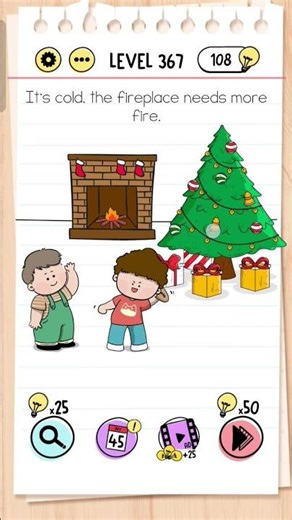 Brain test level 367 solution