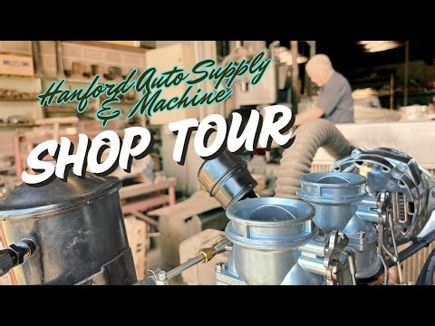 Video Tour of Hanford Auto Supply & Machine Specializing in Y Block Ford & Flathead Builds