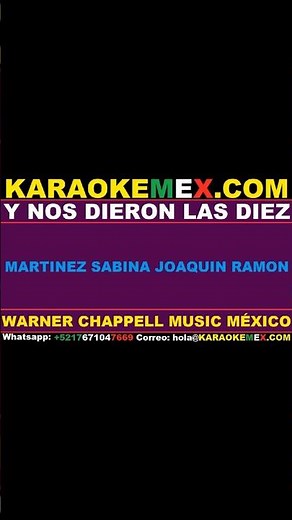 karaoke conjunto primavera - y nos dieron las diez #karaokemex